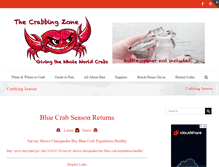 Tablet Screenshot of crabbingzone.com